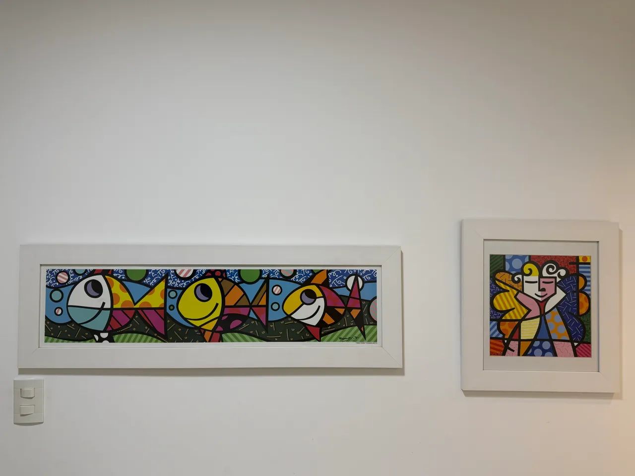 Conjunto com dois quadros decorativos 