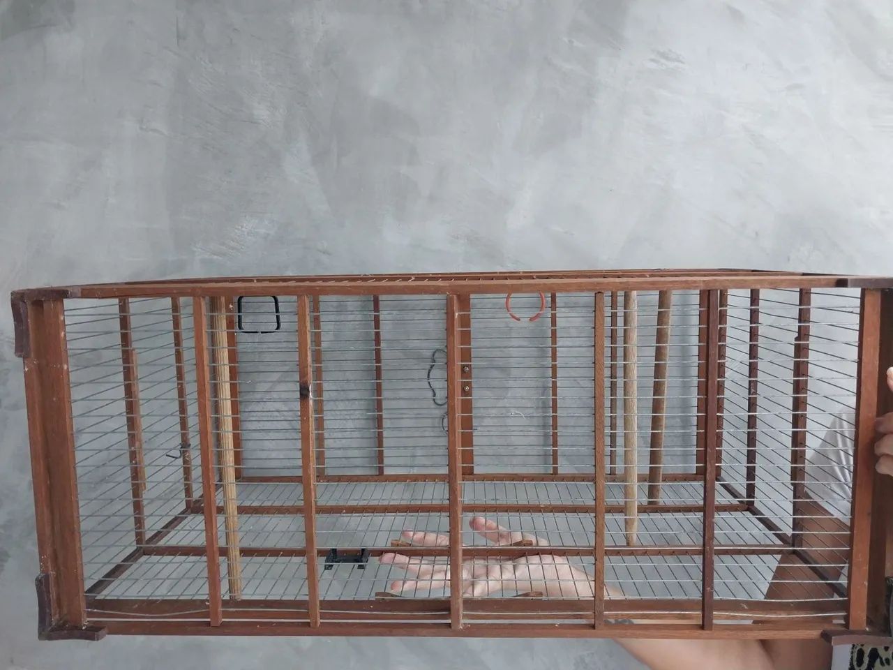 Gaiola de Madeira Grande - Conservada - Foto 4