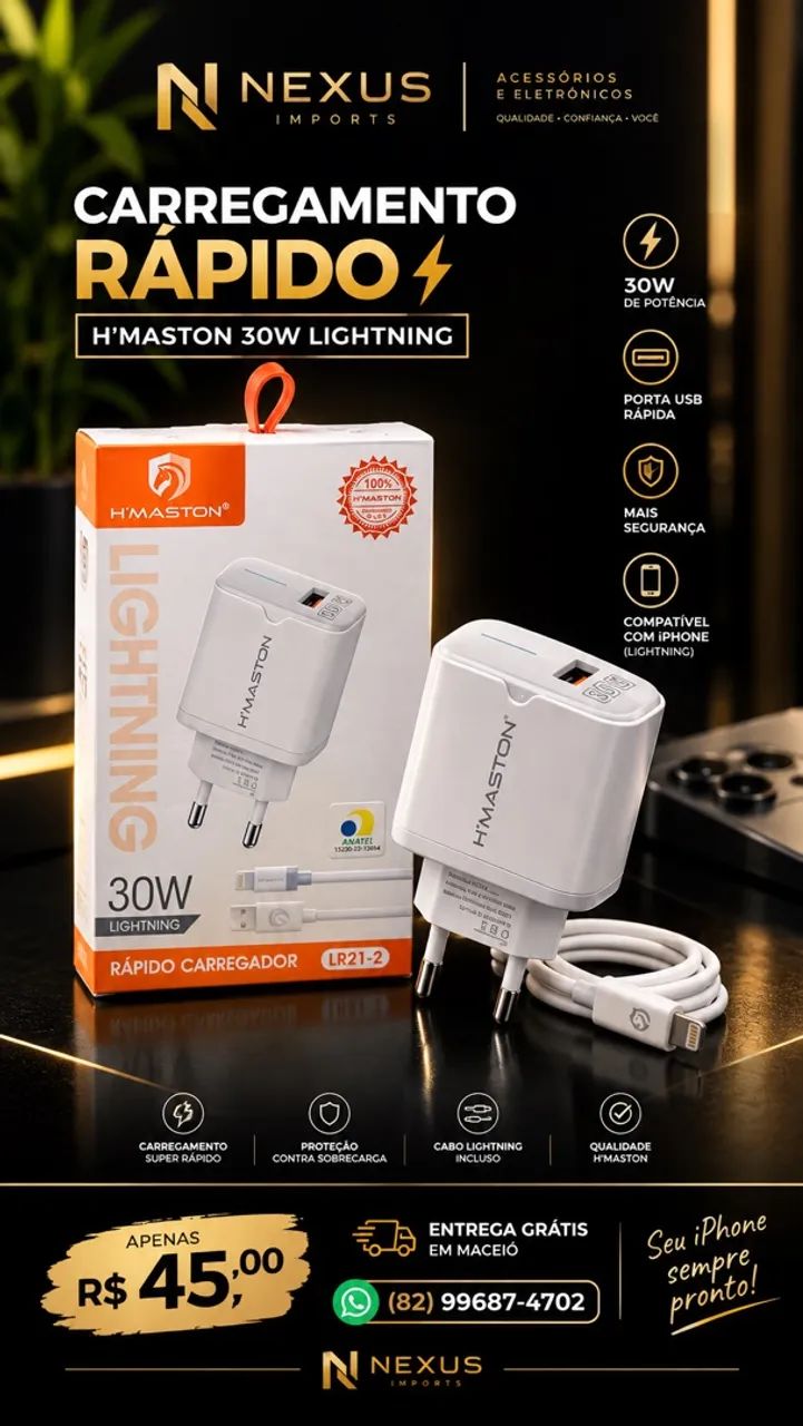 Carregador para iPhone