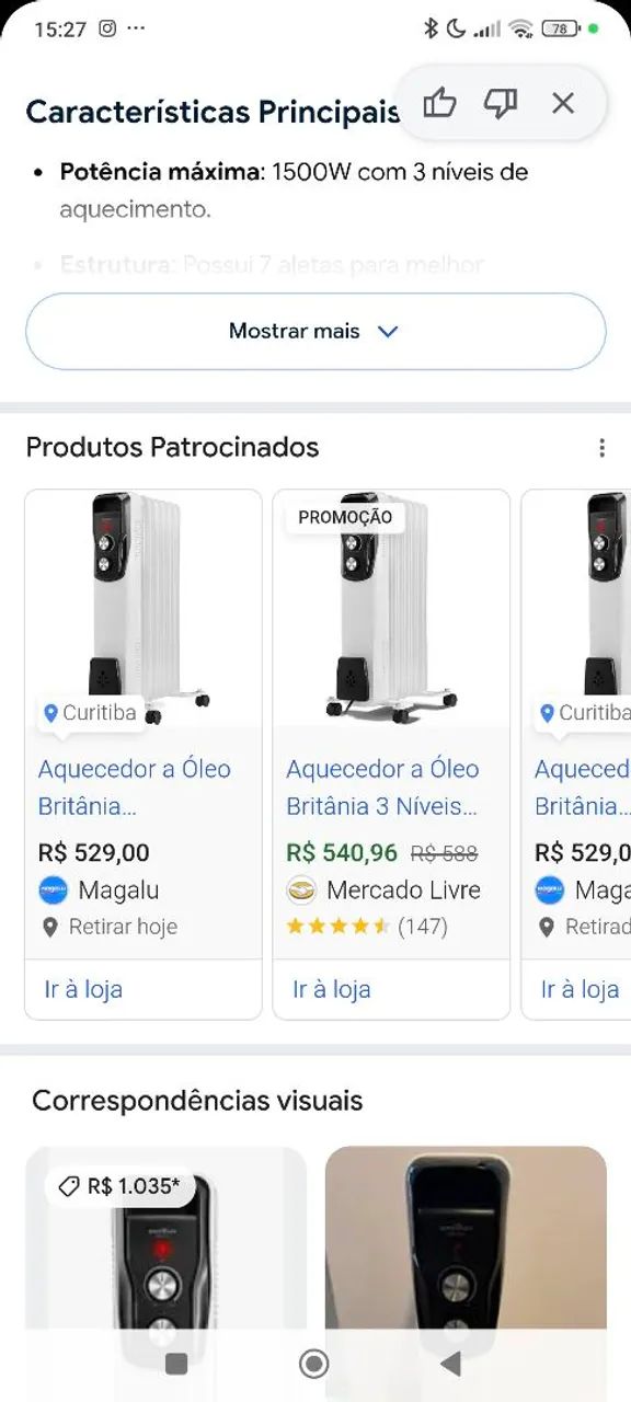Aquecedor elétrico Britânia  - Foto 5