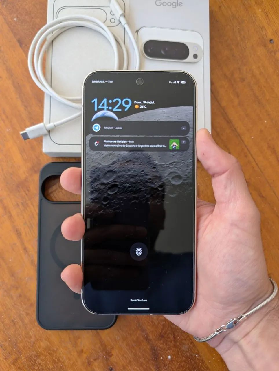 Google pixel 9 pro xl branco 128gb PERFEITO (Caixa, cabo, película e capa)  - Foto 3