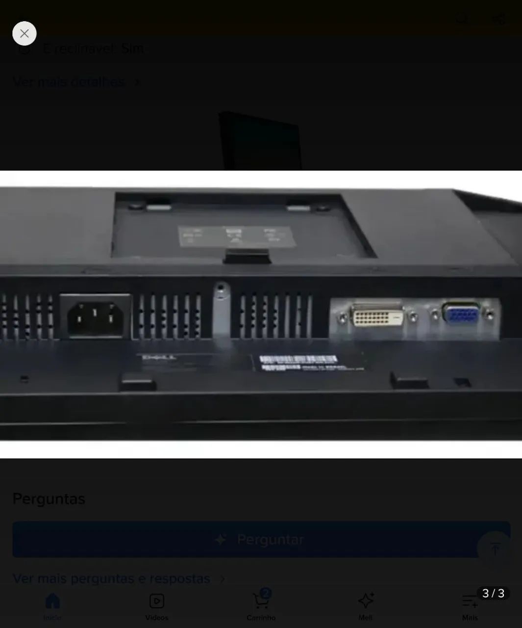 Monitor Dell 19 Polegadas VGA - Foto 3