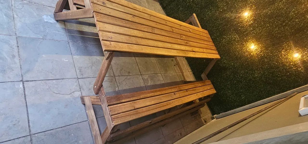 Banco/Mesa de Madeira - Foto 5