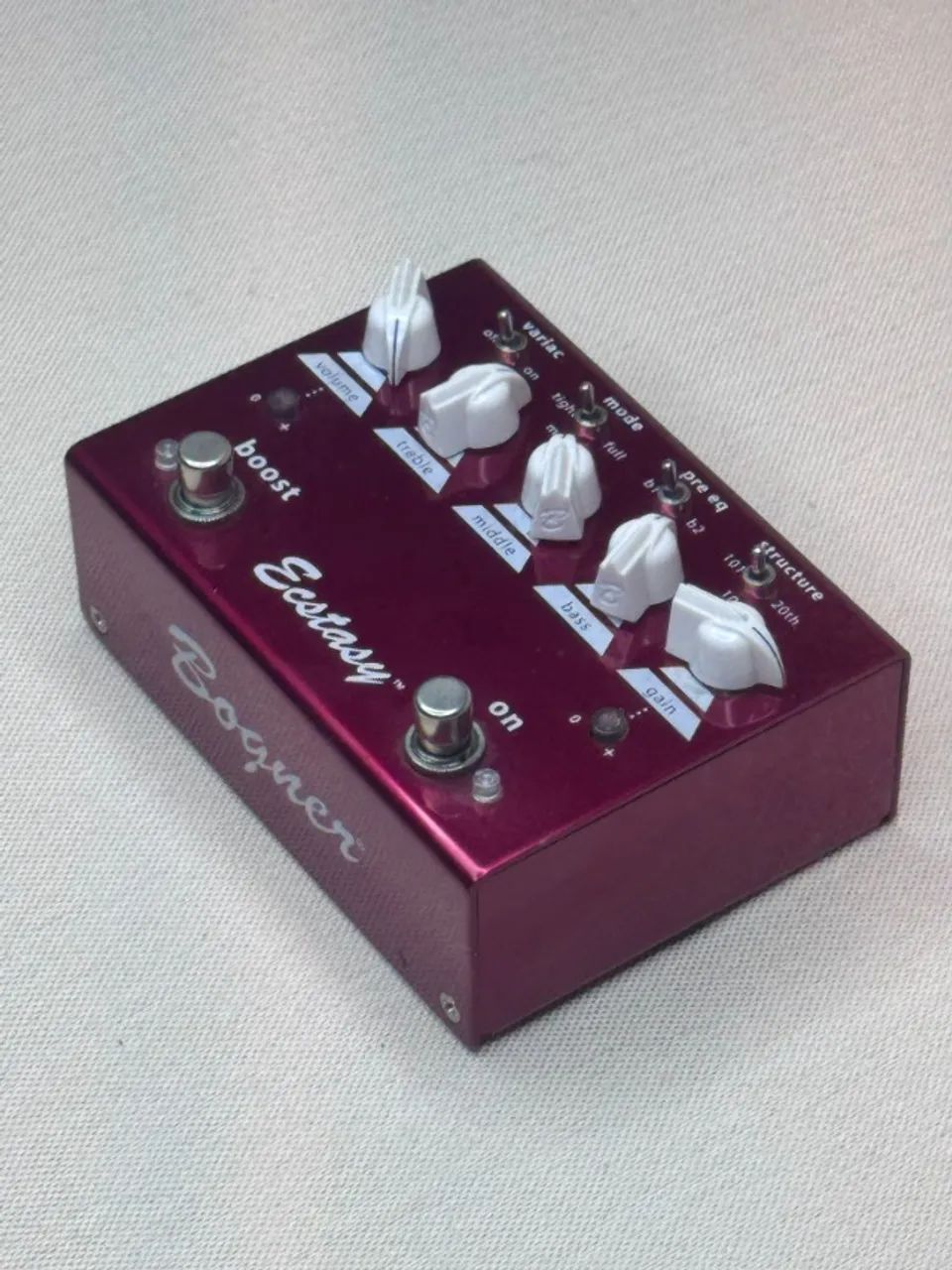 PEDAL BOGNER ECSTASY RED - Instrumentos musicais - Taguatinga Sul