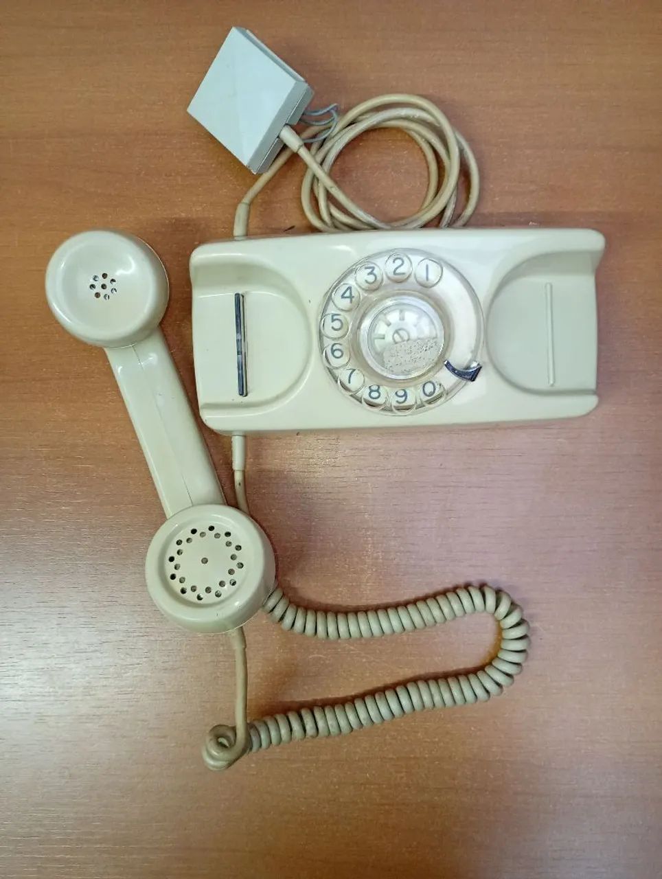 Telefone de disco antigo modelo tijolinho DV00209 - Foto 4