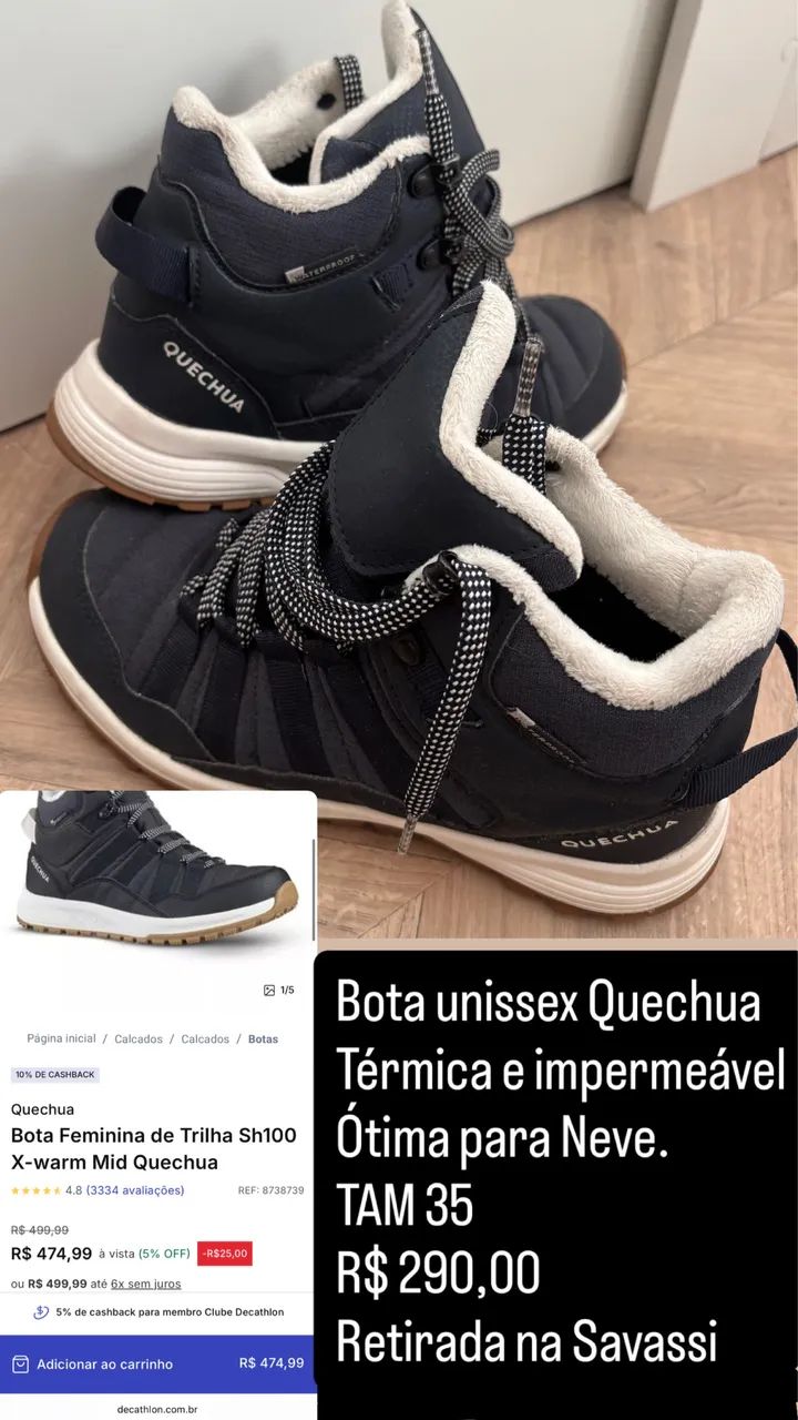 Bota/tênis Térmico impermeável  - Foto 3