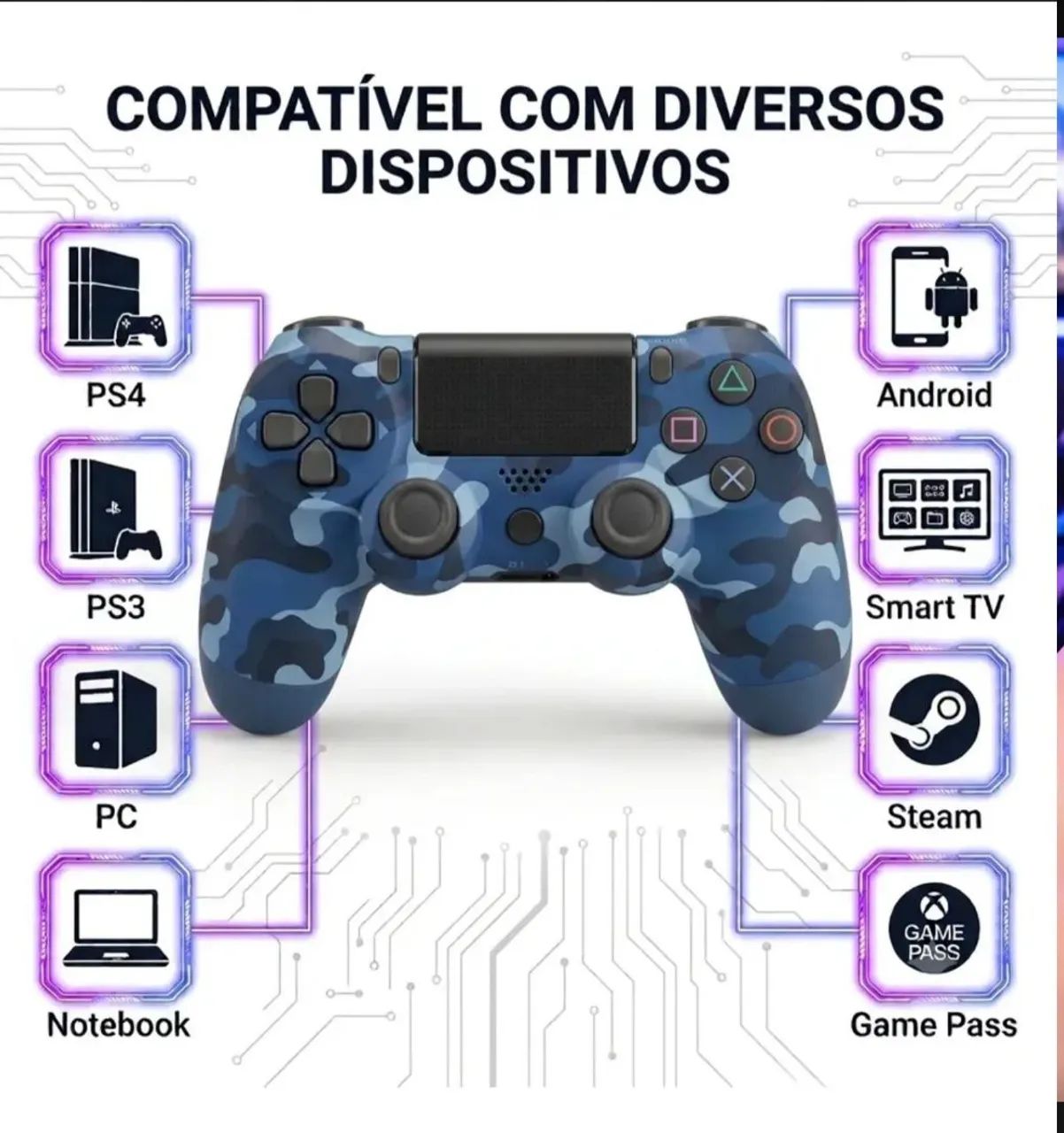 CONTROLE COM BASE DE CARREGAMENTO (NOVOS) - Foto 3