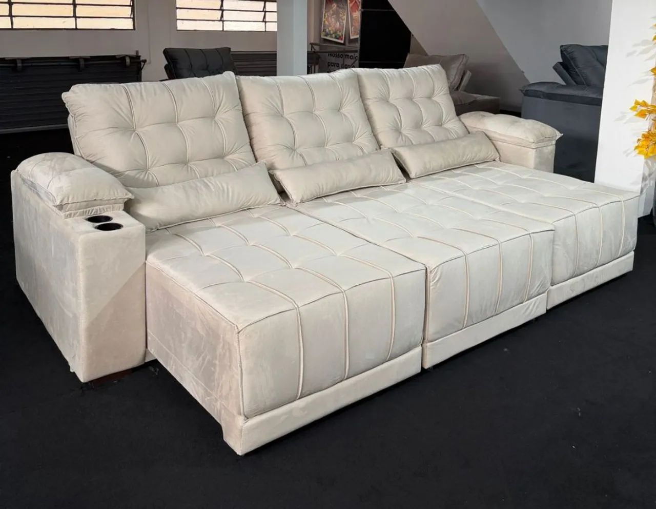 Sofá retrátil reclinável D33 Bariloche 2,90