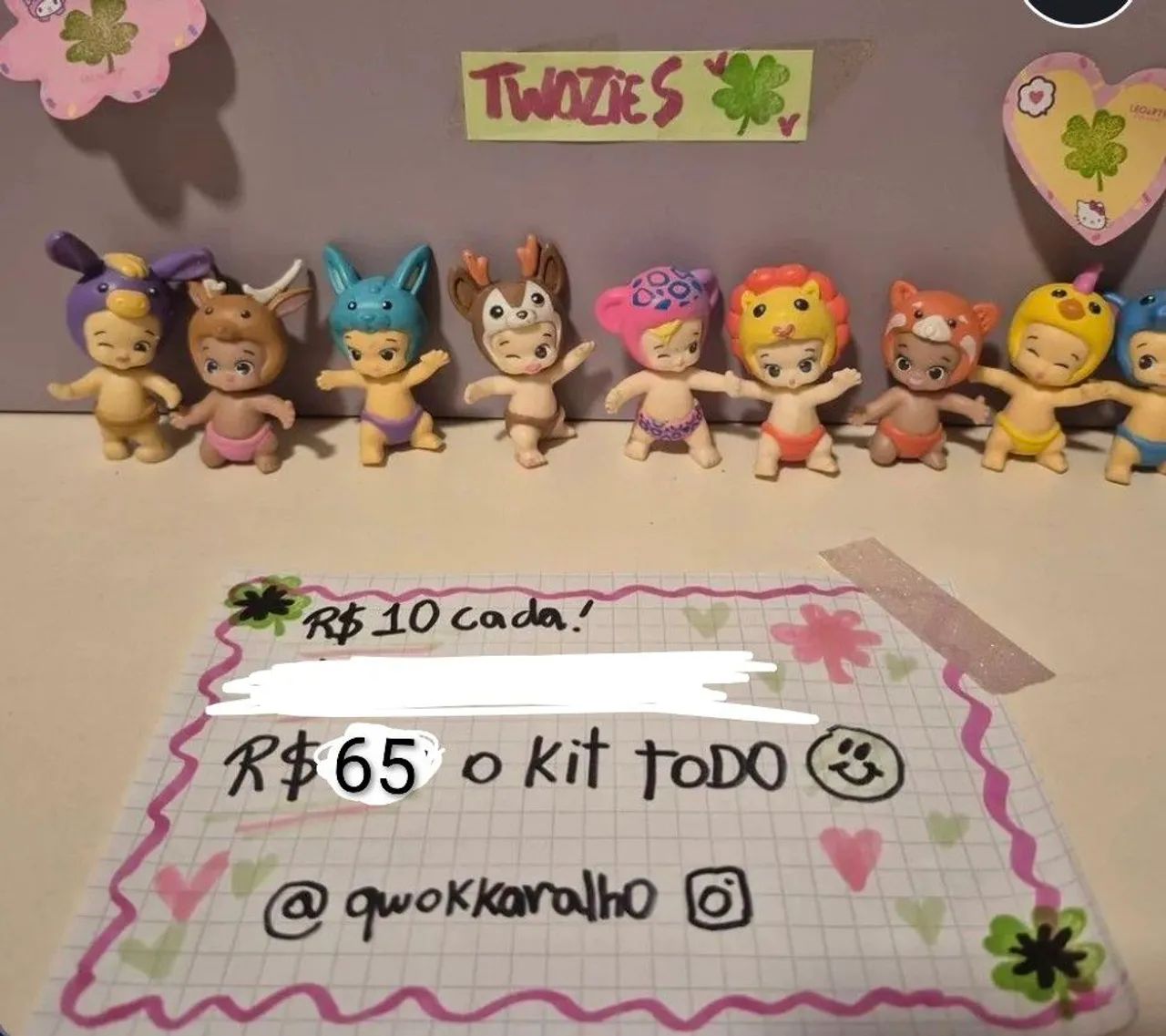 Twozies - 9 bonecos de coleção!!!