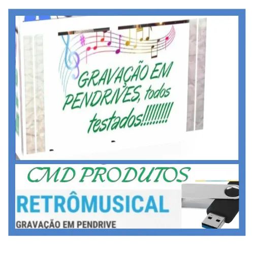 Pen drive 8gb com Músicas = Rock, Pop e PopRock (Nac. e Intern.) - Anos 70's á 2000's (mp3 - Foto 3