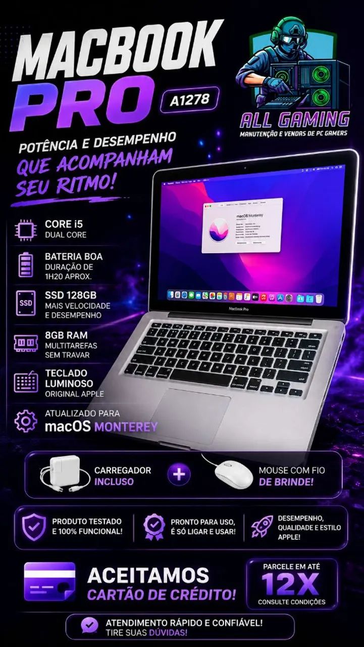 ノートPC MacBook Pro 2012 Macbook Pro 2012 I5 8gb | Mercado Livre