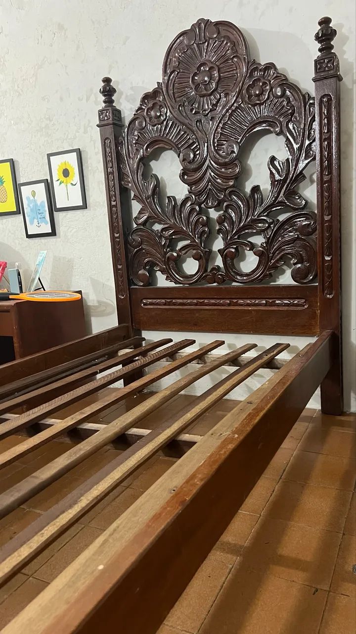 Cama Solteirão Colonial Antiga  - Foto 2