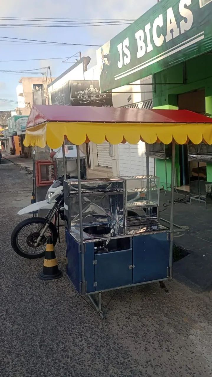 Vendo esse carrinho de salgado e batatinha novo - Foto 2