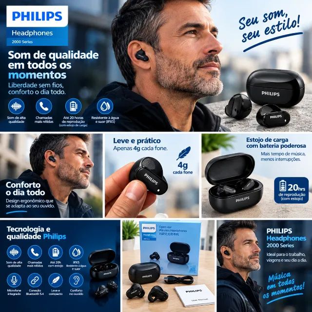 FONE DE OUVIDOS PHILIPS