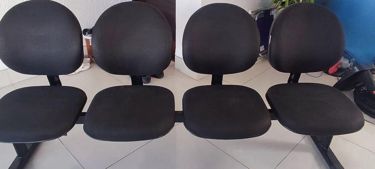 Longarina Cavaletti Estofada 4 Lugares - Resistente e Confortável