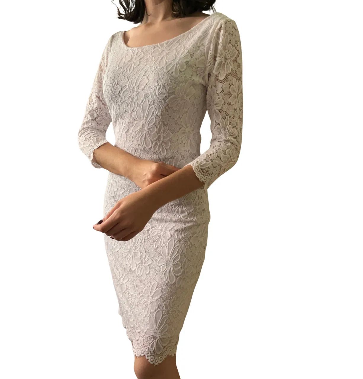 Vestido Branco de Renda - Foto 3