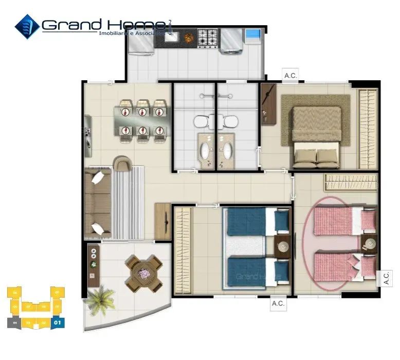 Apartamento 3 quartos em Praia de Itaparica - Foto 4