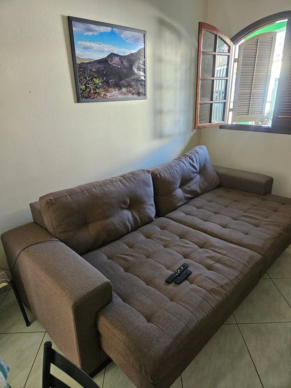 Sofá retrátil 4 lugares