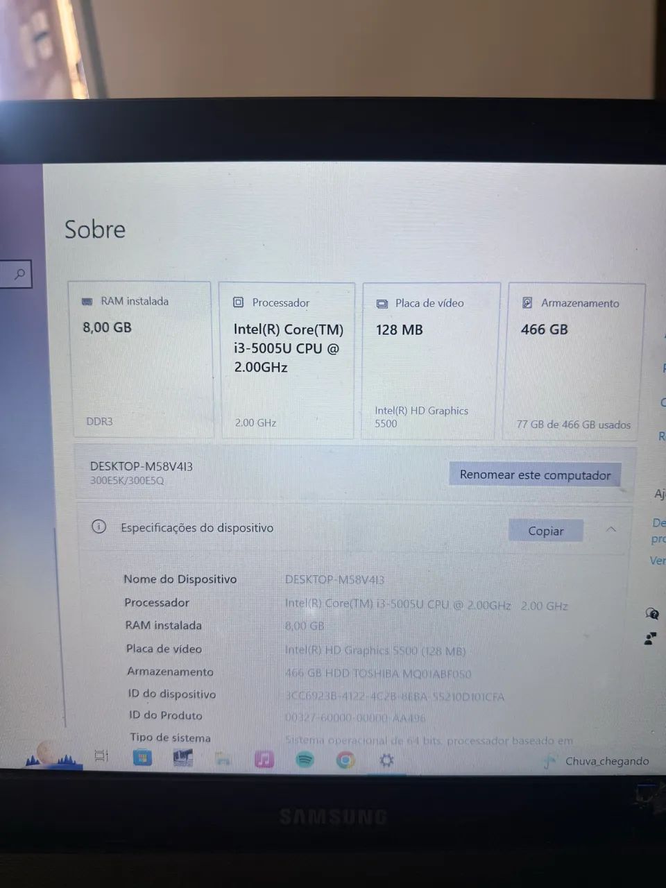 Notebook Samsung M58V4I3 - Foto 5