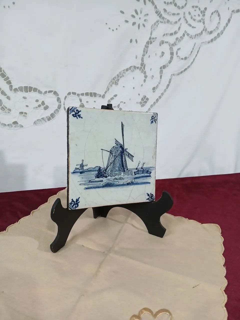 Antigo Azulejo de Cerâmica Delft  - Foto 2