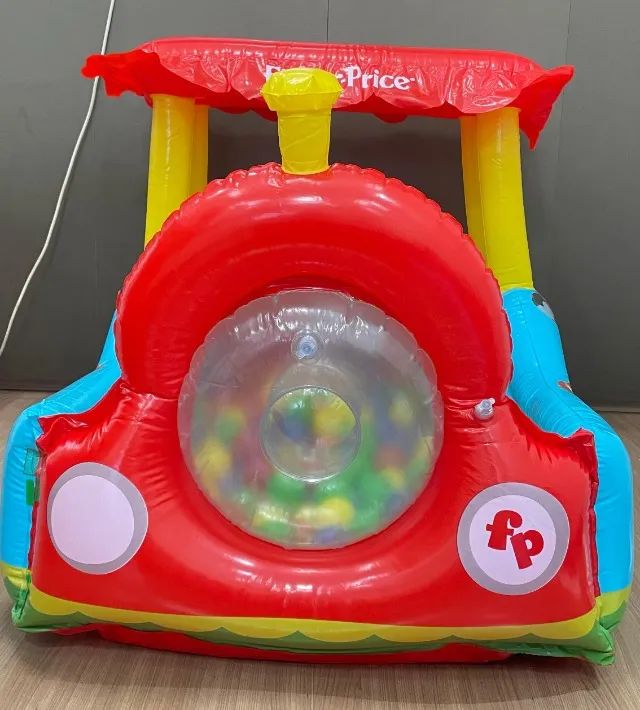 Trenzinho Inflável Fisher Price  + 200 Bolinhas coloridas - Foto 4