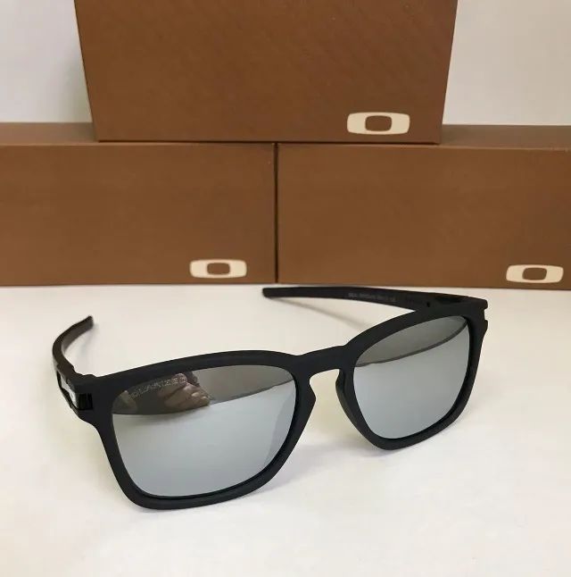 óculos de sol oakley latch squared shark lentes polarizadas - Foto 4