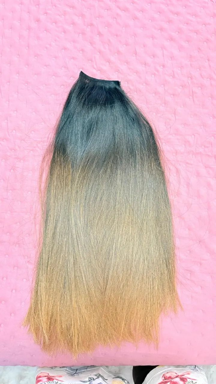 Cabelo brasileiro morena iluminada 63cm - Foto 3