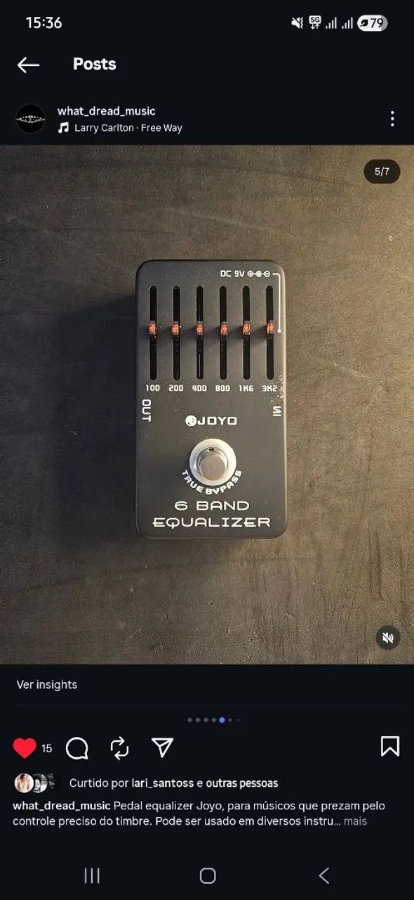 Pedal equalizador 