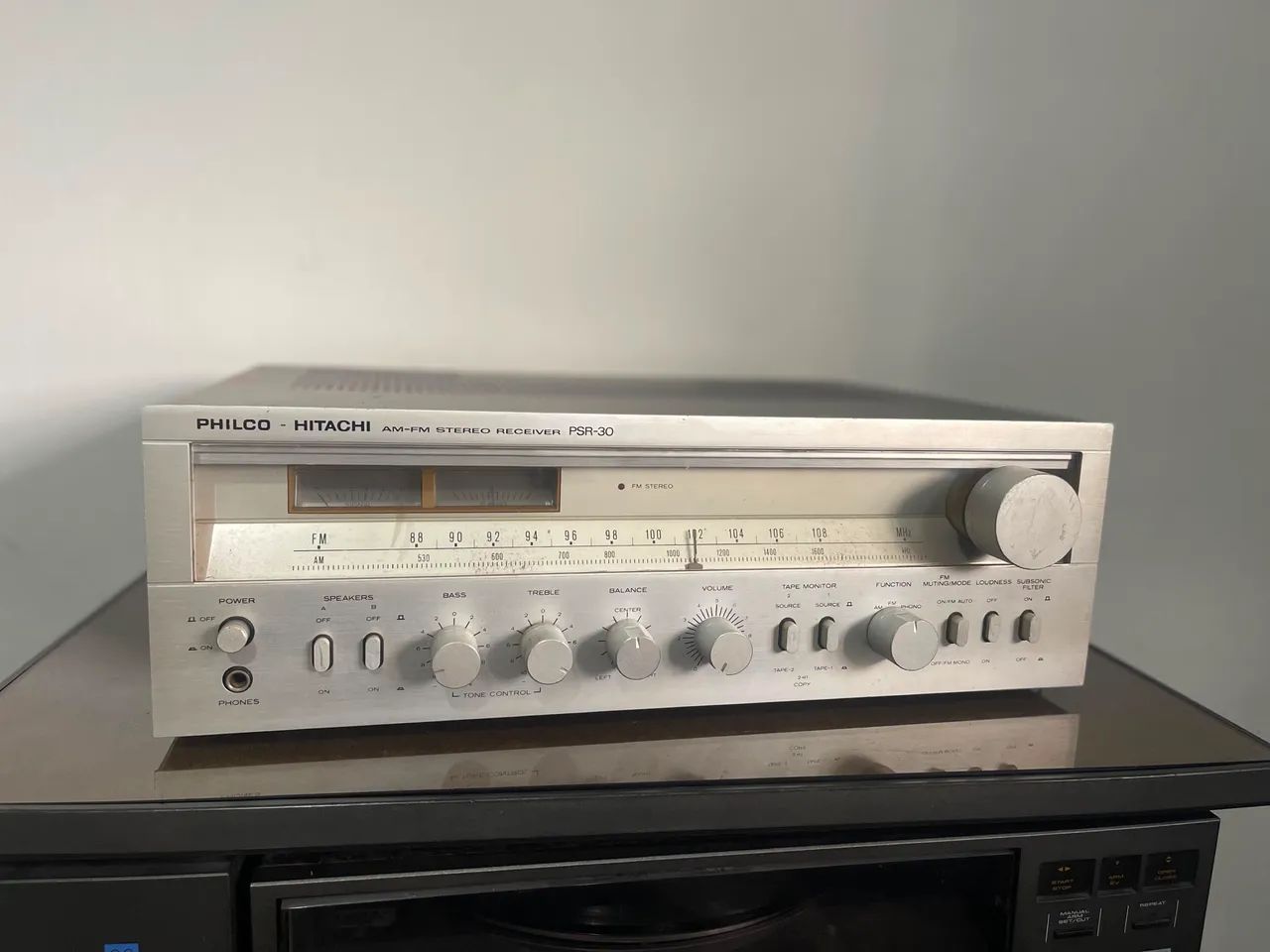 Receiver Philco hitachi psr 30 vintage funcionando tudo 