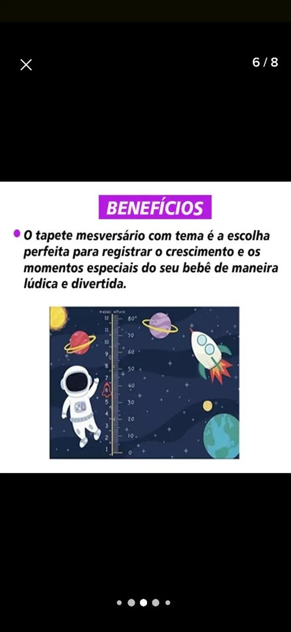 Tapete mesversario astronauta grosso - Foto 2