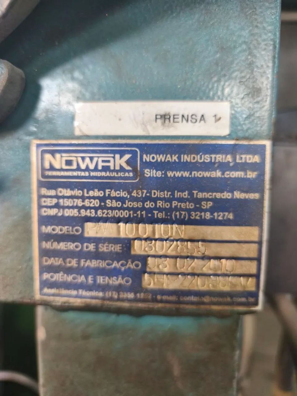 Prensa eletro-hidráulica 100 toneladas nowak - Foto 2