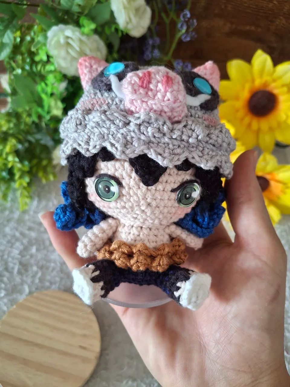 Inosuke chibi - Amigurumi Demon Slayer  - Foto 3