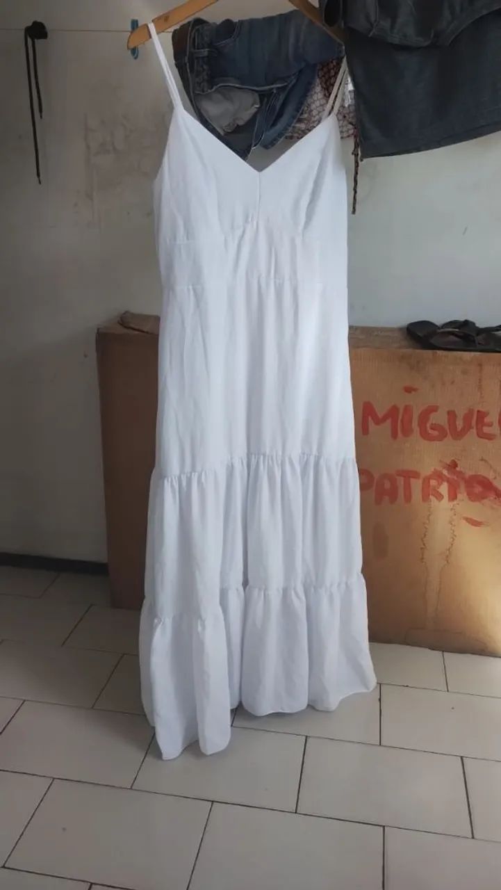 Vestido 3 Maria longo branco 