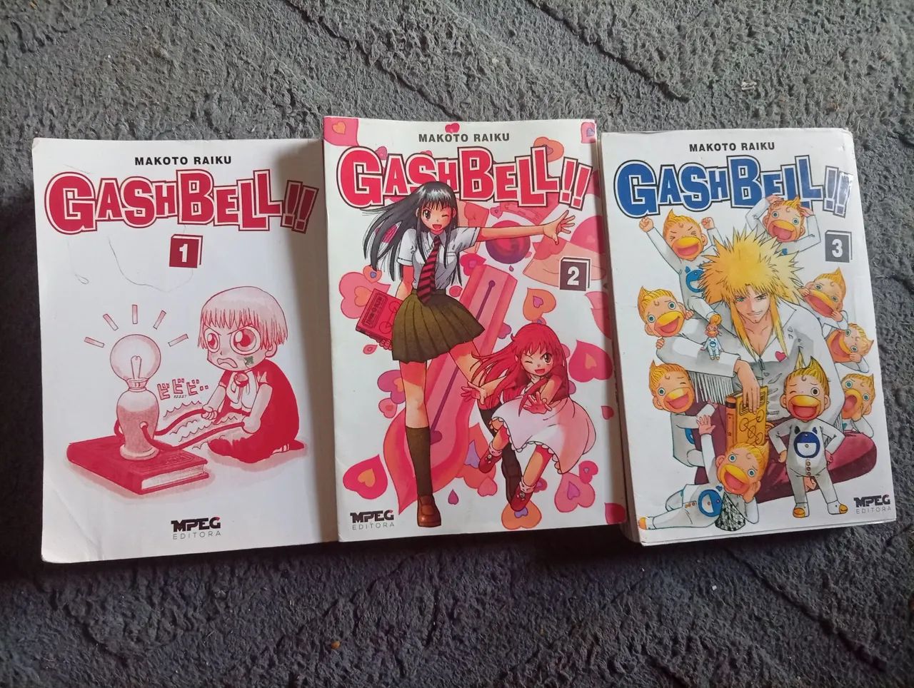 Gash Bell manga vol. 1,2 e 3