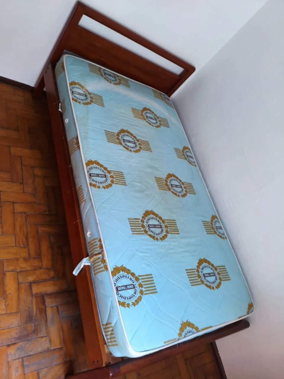 Cama solteiro madeira maciça com colchão - Foto 3