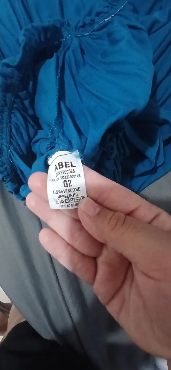 Vestido Azul Longo - Plus Size G2 - Foto 3