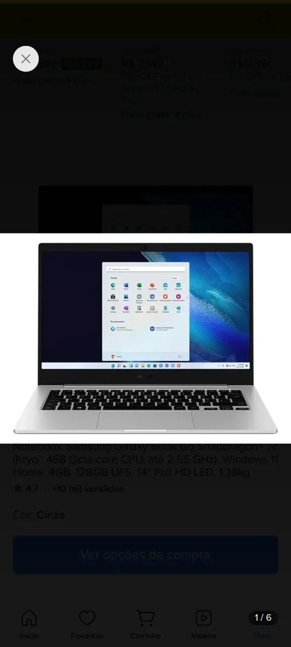  Notebook Samsung Galaxy book  - Foto 3
