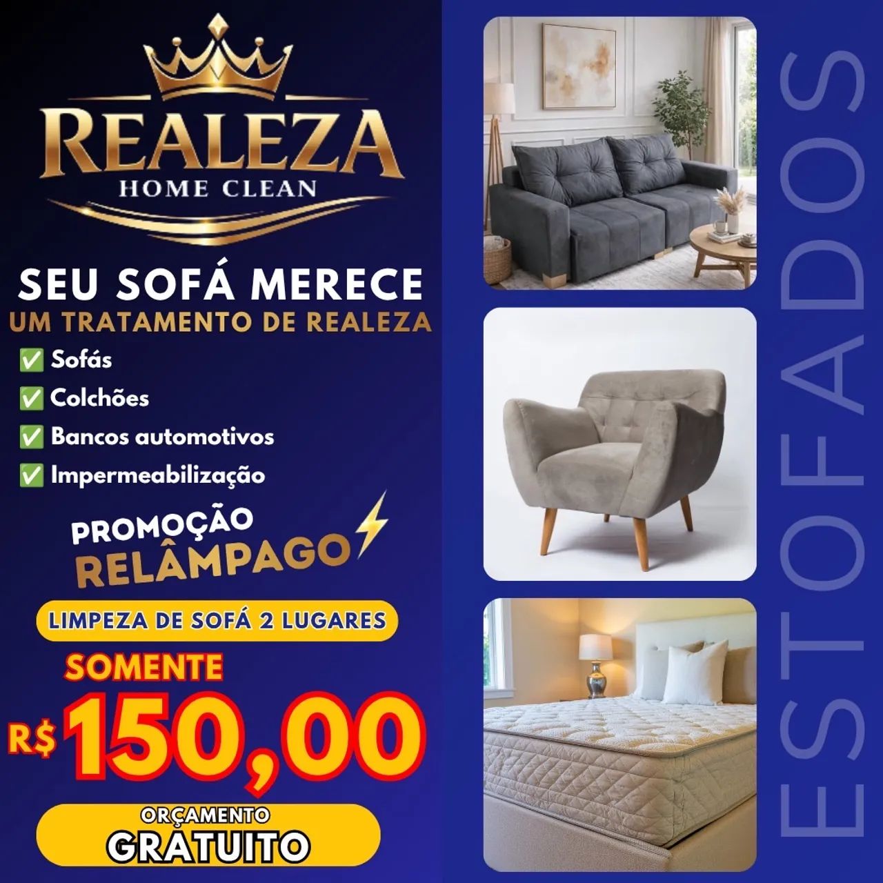 Higienização de estofados 