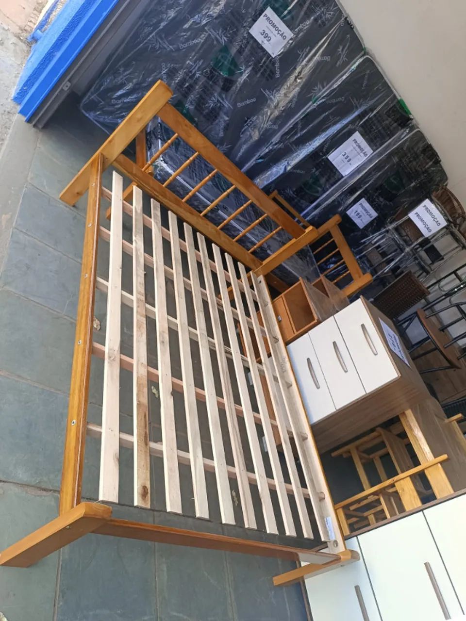 Cama de Casal de Madeira, Nova, Entrego  - Foto 3