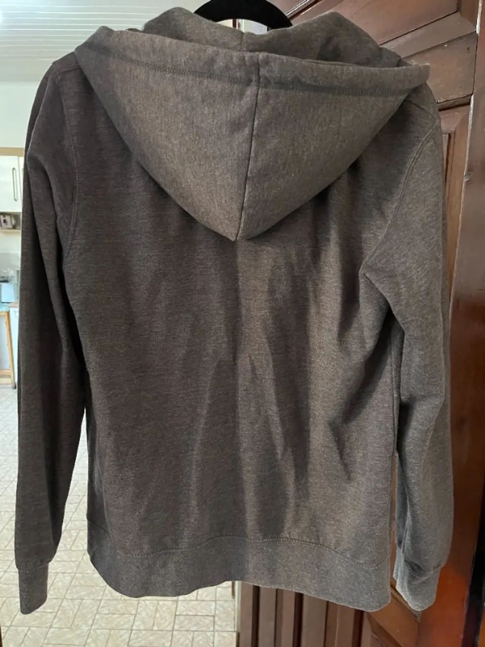  blusa moletom fashion basics cinza p  - Foto 2