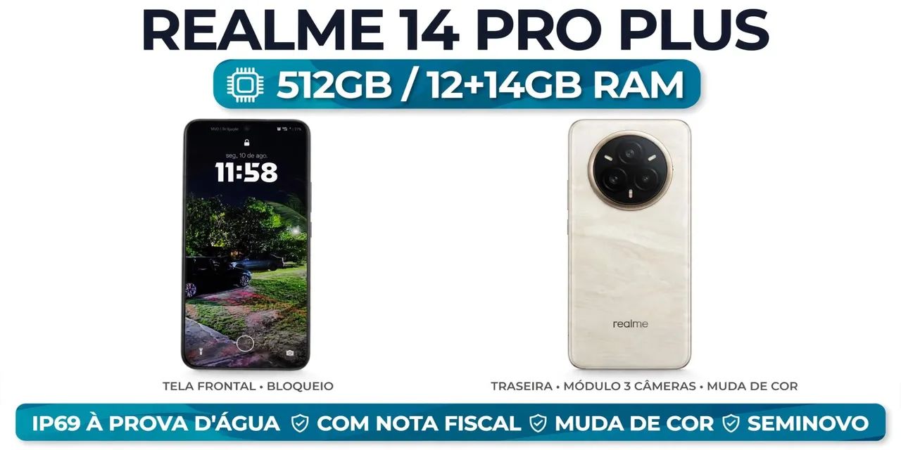Celula Realme 14 Pro Plus Seme novo - Foto 4