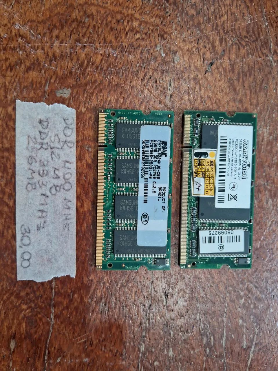 Memória para notebook DDR1