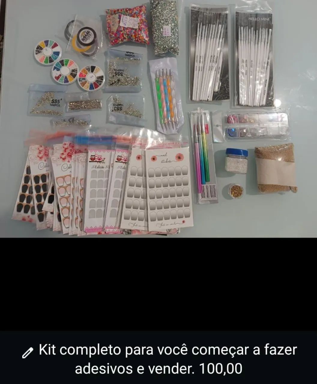Kit pedrarias de unhas