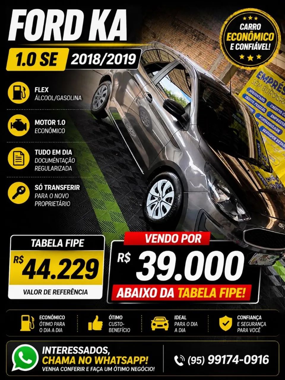 Ford KA 1.0 Se/se Plus Tivct Flex 5P 2019