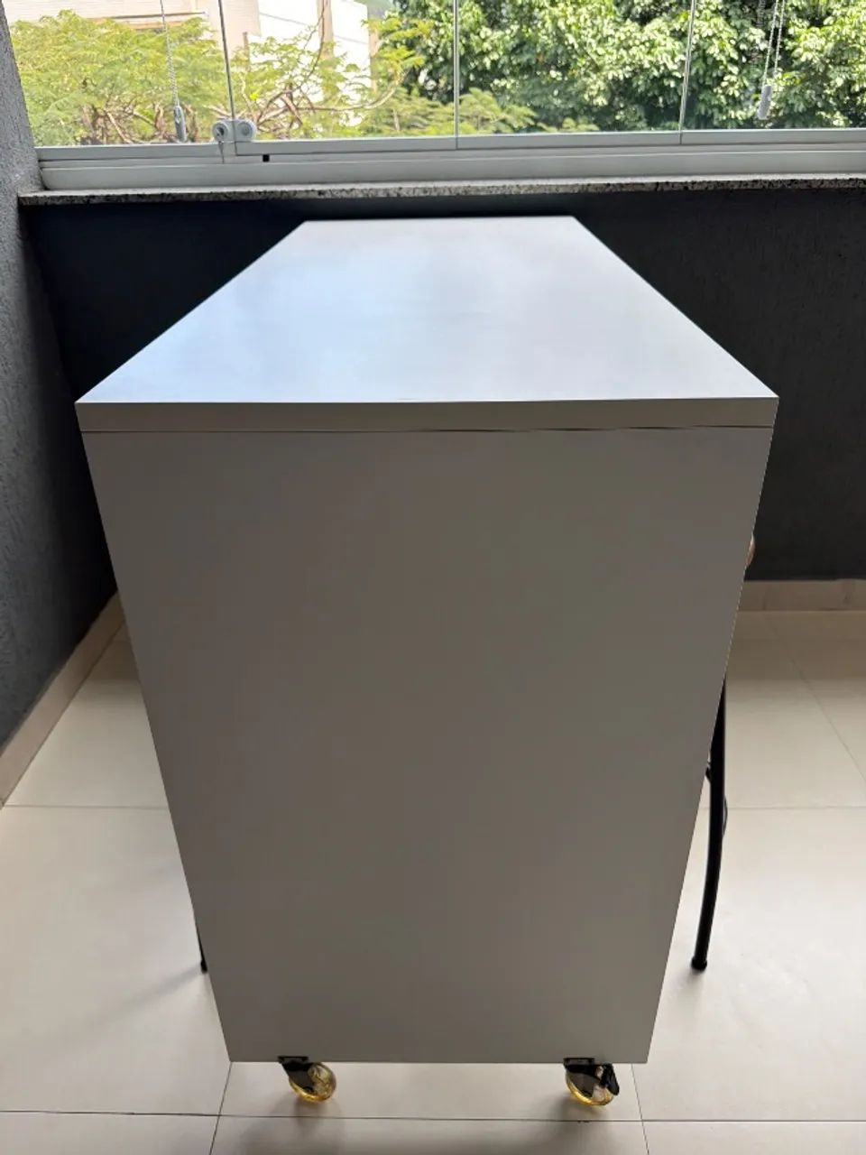 Bancada planejada MDF + banqueta 