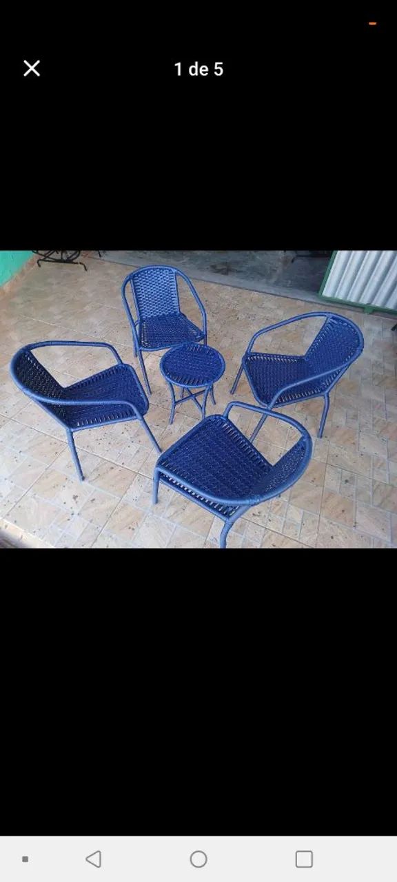 Reformamos cadeira de balanço jogo de terraço banqueta e etc. - Foto 2