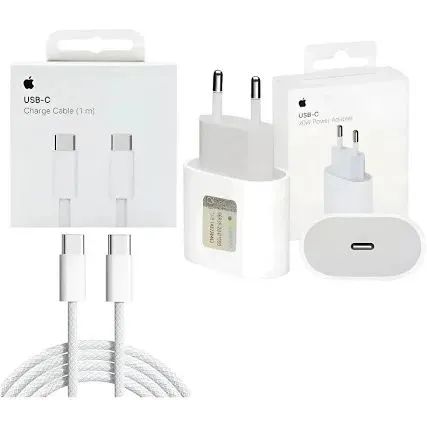 Carregador + Cabo iPhone 15, 16 e 17 Pro Max