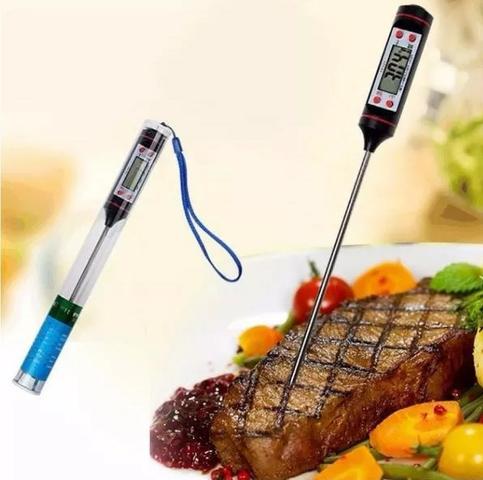 (NOVO) Balança Digital Cozinha Até 10 Kg + Termômetro Culinário - Foto 4