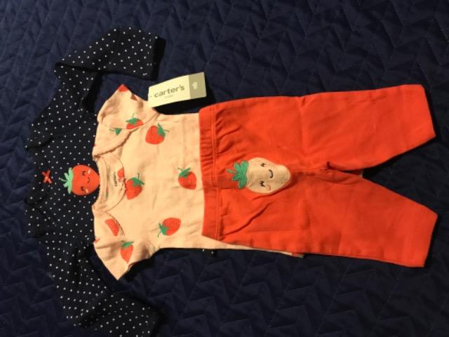 Conjunto Carters para menina -3 peças com etiqueta