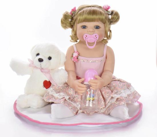 Bebê reborn 100 silicone - Foto 3